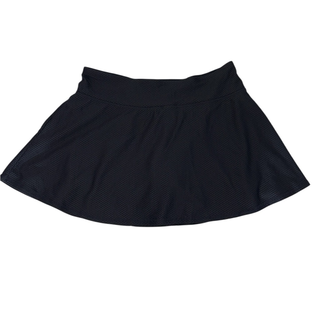 Kyodan Black Skort Athletic Sz Medium Waffle Golf Walk Tennis Pickle Ball